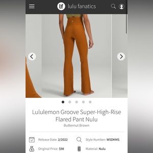 Lululemon Groove Super-High-Rise Flared Pant Nulu